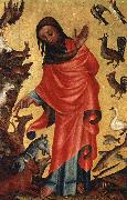 MASTER Bertram Creation of the Animals, panel from Grabow Altarpiece st painting